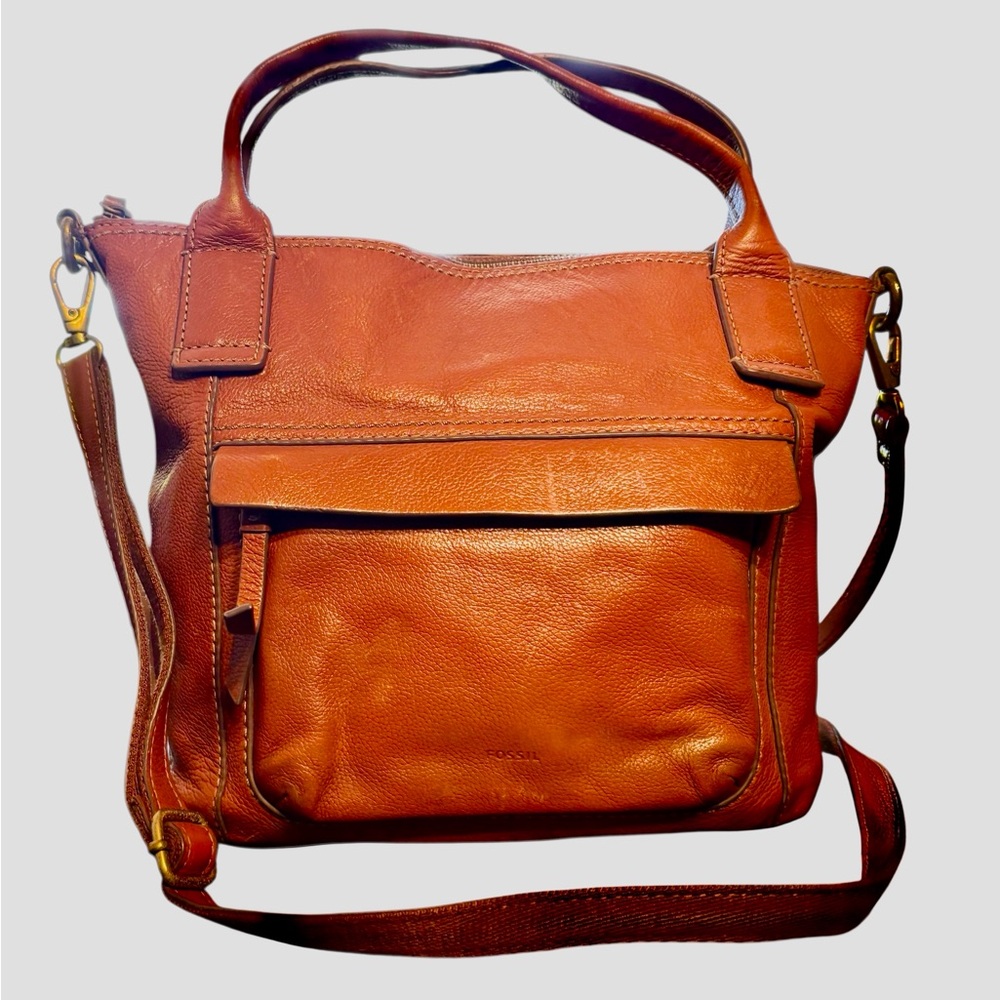 Fossil Aida Leather Crossbody Purse Bag - Picture 2 of 10